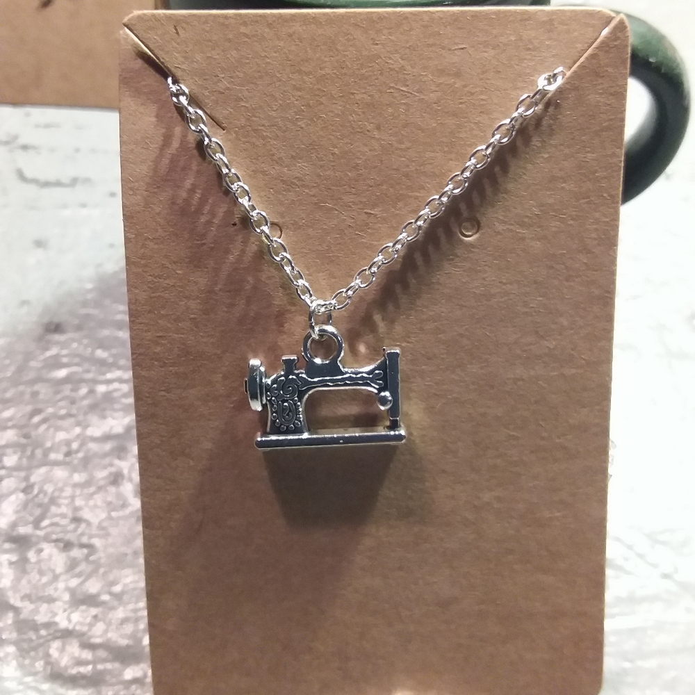 Mini Sewing Machine Necklace